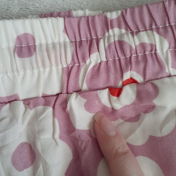 Maison Me Maisonette Women's M Purple Retro Floral Bamboo Viscose Cabana Shorts - Picture 12 of 15